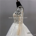 Women Long Sleeves Beading lace aline A Line a-line customizable wedding dress